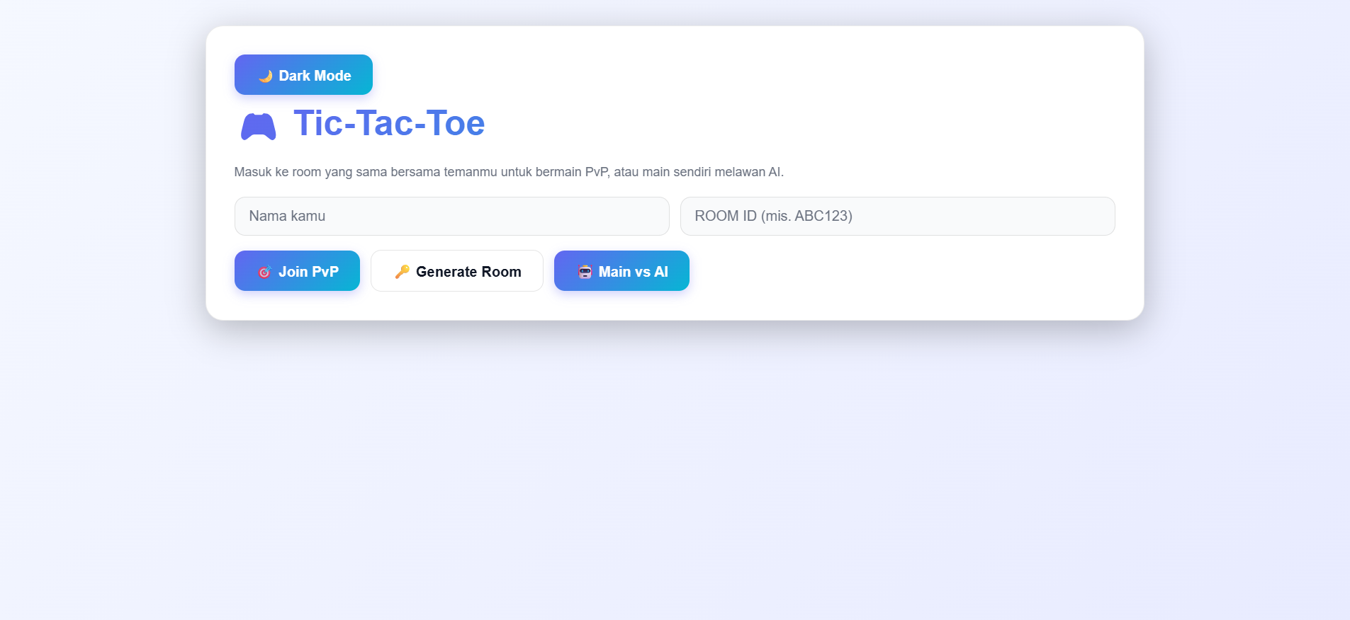 Tic-Tac-Toe Realtime Multiplayer