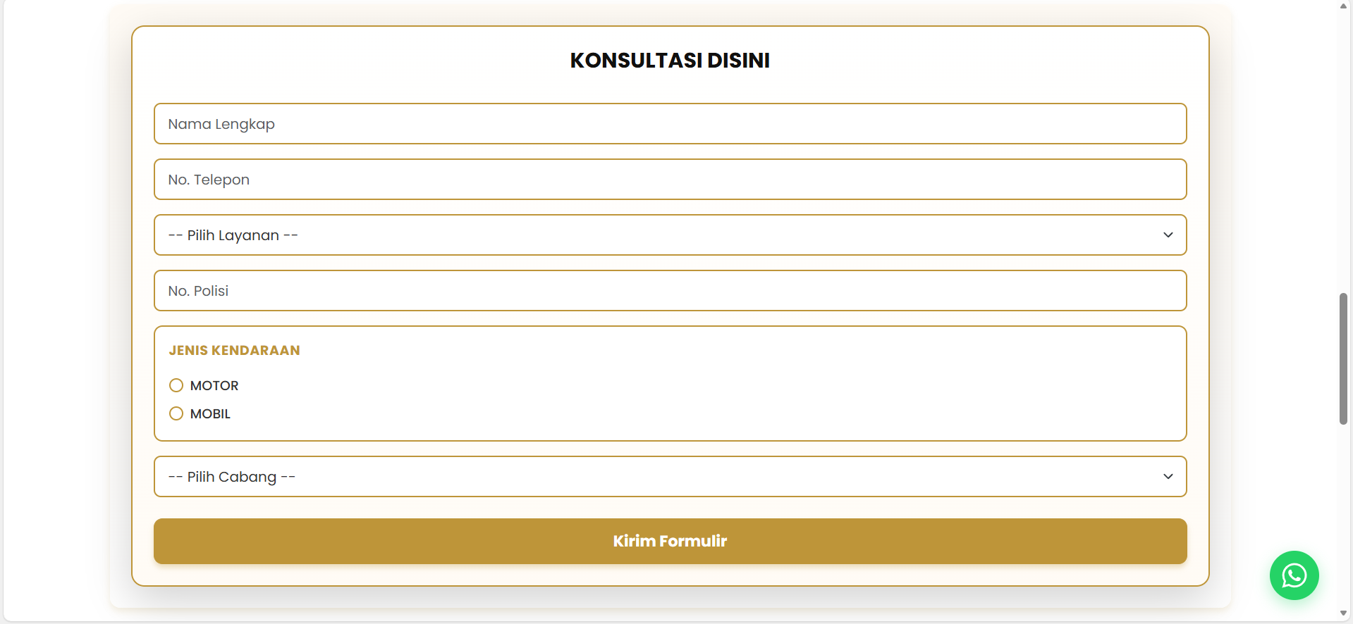Vinnojaya Biro Jasa – Vehicle Admin Platform